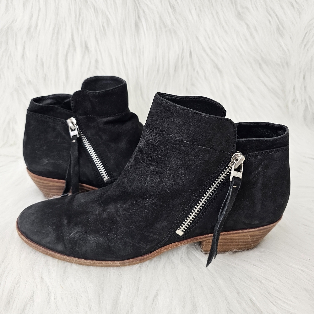 Sam Edelman Black Ankle Boots with Zipper